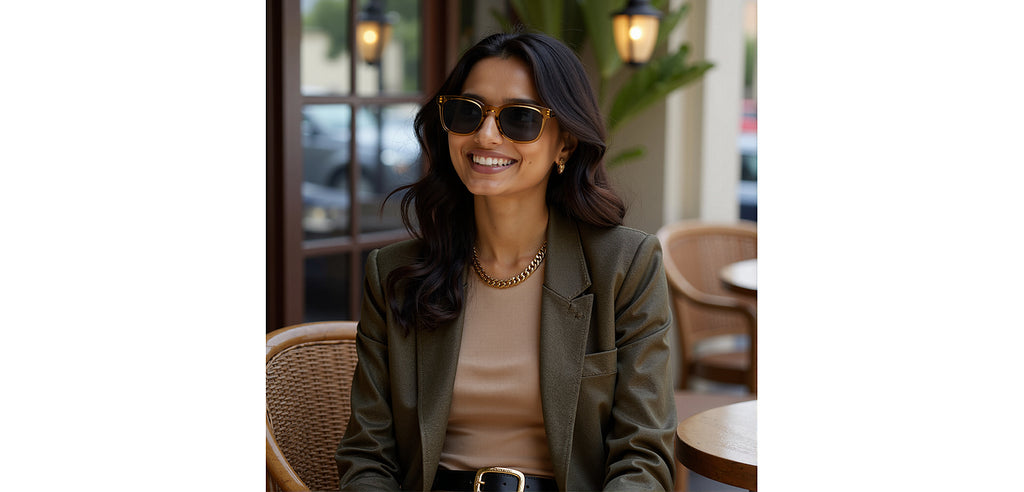 John Jacobs Sunglasses-Frame Rectangle--SG John Jacobs Sunglasses-Frame Rectangle--SG