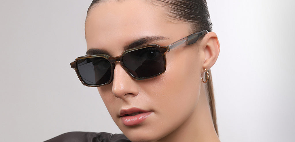 John Jacobs Sunglasses-Frame Rectangle--SG John Jacobs Sunglasses-Frame Rectangle--SG