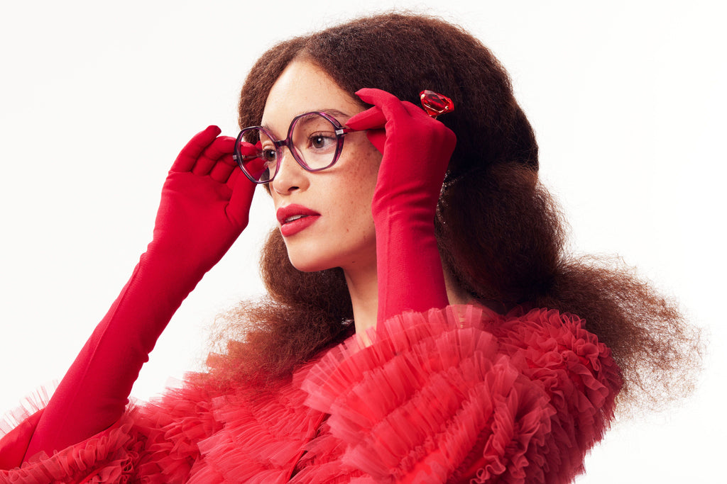 Women Eyeglasses-Frame Hexagonal--EG Women Eyeglasses-Frame Hexagonal--EG