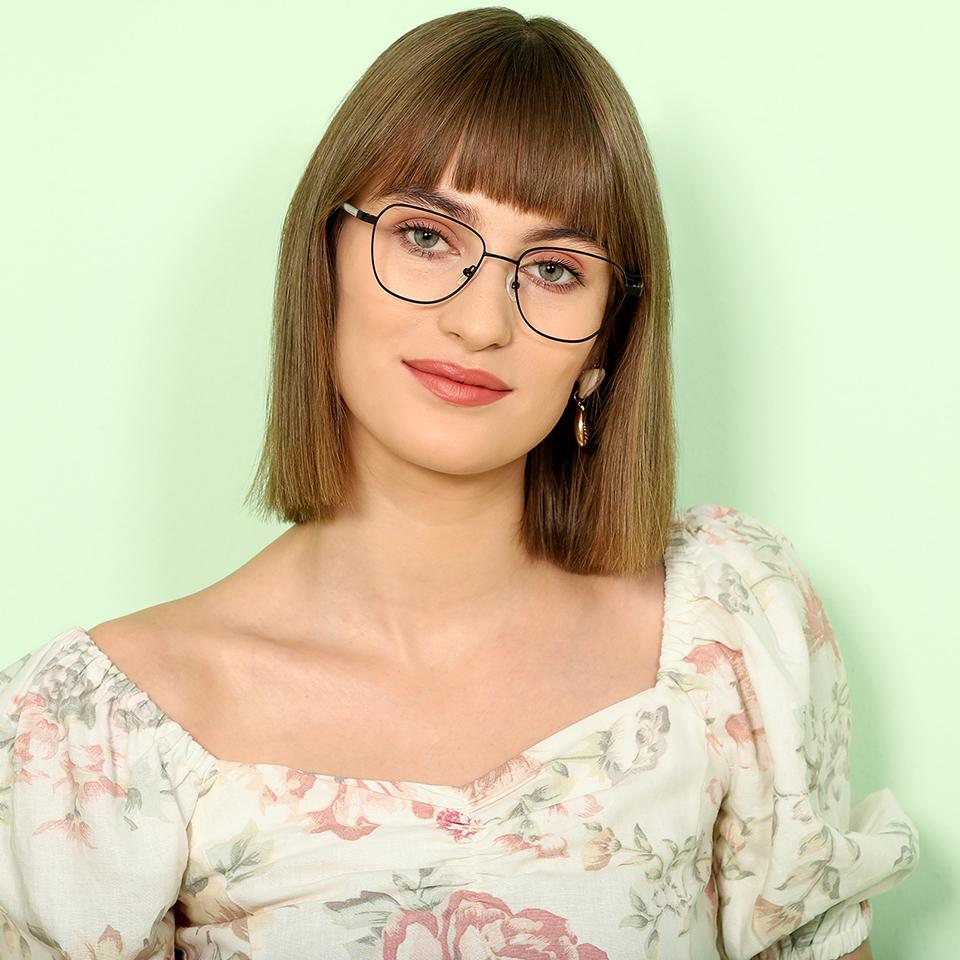 Women Eyeglasses-Frame Square--EG Women Eyeglasses-Frame Square--EG