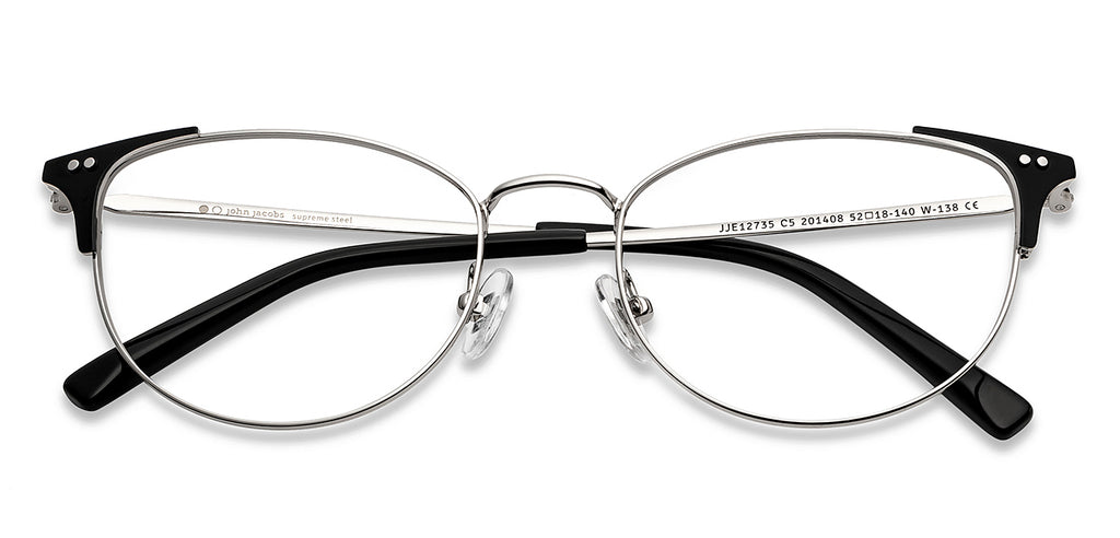 John Jacobs Eyeglasses-Frame Cat Eye--EG John Jacobs Eyeglasses-Frame Cat Eye--EG