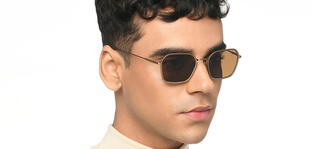 John Jacobs Sunglasses-Frame Hexagonal--SG