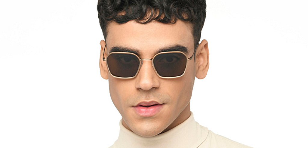 John Jacobs Sunglasses-Frame Hexagonal--SG