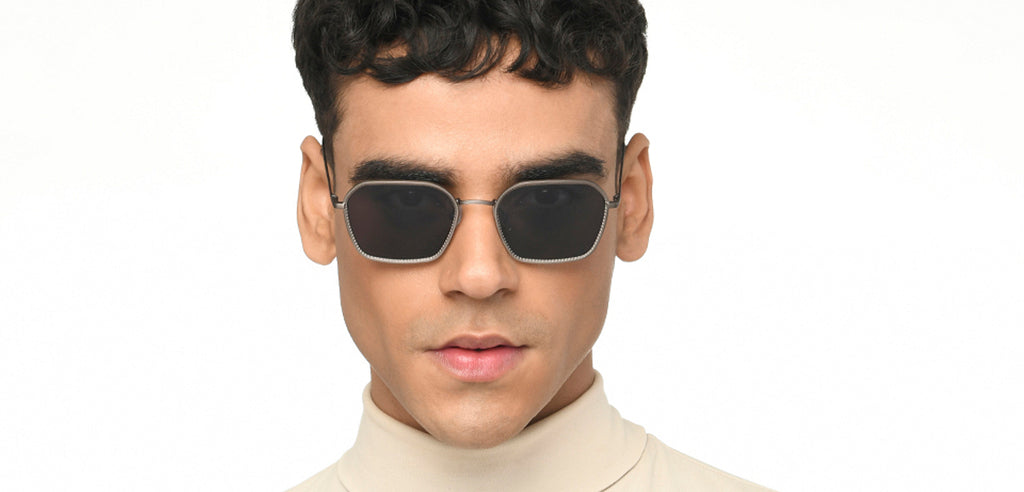 John Jacobs Sunglasses-Frame Hexagonal--SG