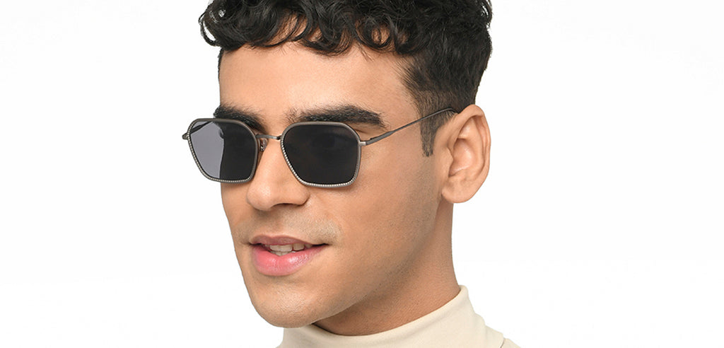 John Jacobs Sunglasses-Frame Hexagonal--SG
