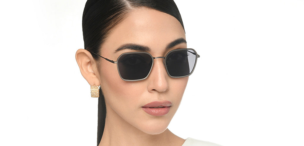 John Jacobs Sunglasses-Frame Hexagonal--SG