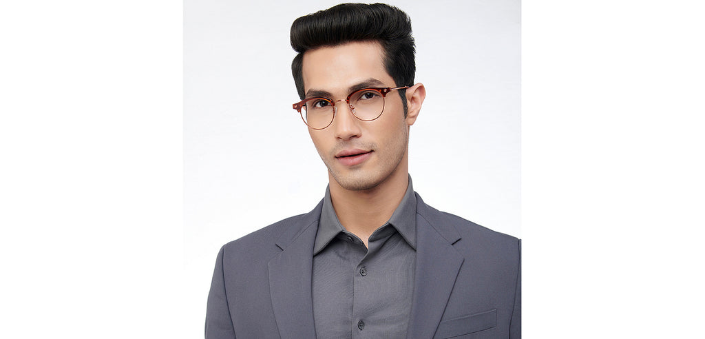 Dual Tone-Frame Clubmaster--EG