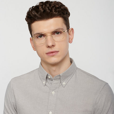 Dual Tone-Frame Wayfarer--EG