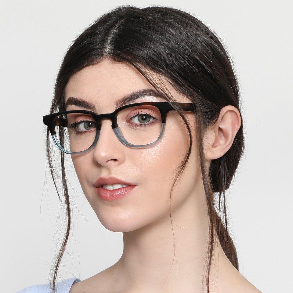 Dual Tone-Frame Wayfarer--EG