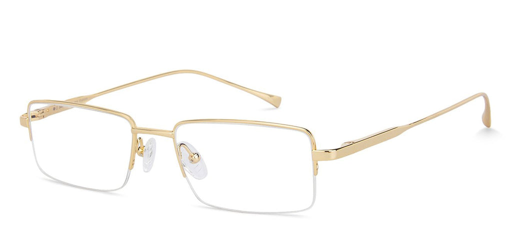 Eyeglasses-Frame Rectangle-Gold-EG