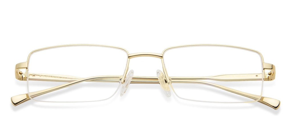 Eyeglasses-Frame Rectangle-Gold-EG