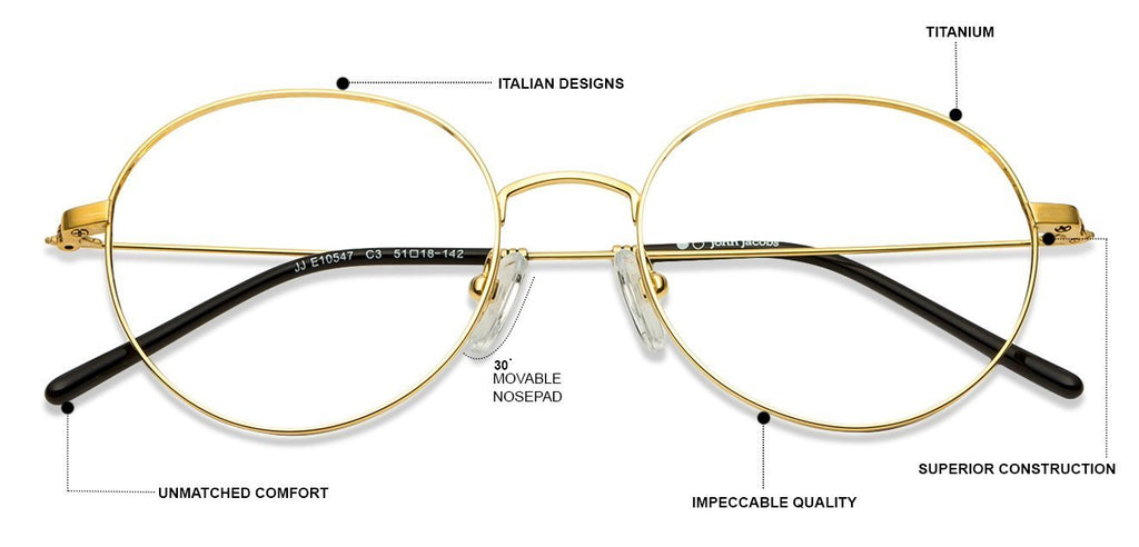 John Jacobs Eyeglasses-Frame Round--EG