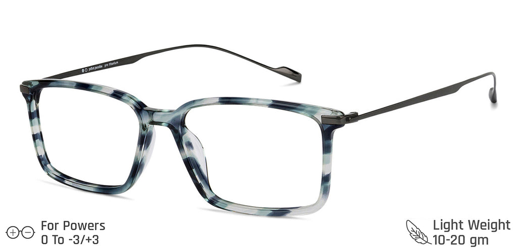 John Jacobs Eyeglasses-Frame Rectangle--EG