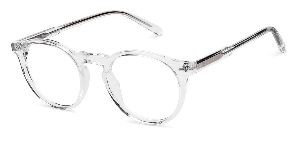 Eyeglasses-Frame Round-Transparent-EG