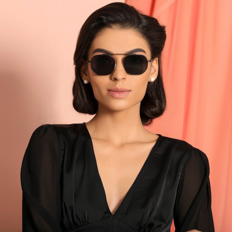 John Jacobs Sunglasses-Frame Hexagonal--SG