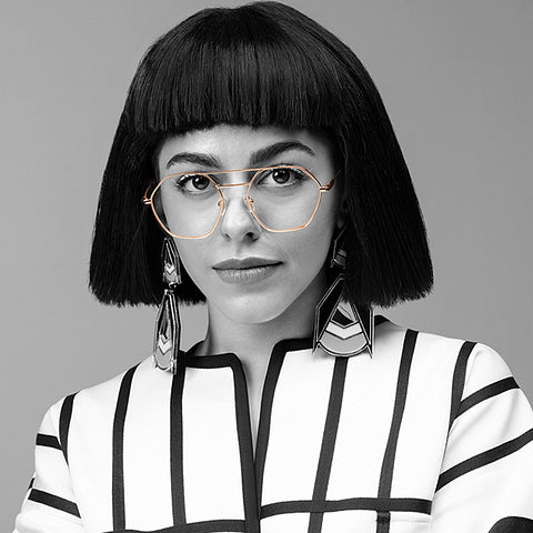 John Jacobs Eyeglasses-Frame HexagonalShape Up Your Fashion--EG