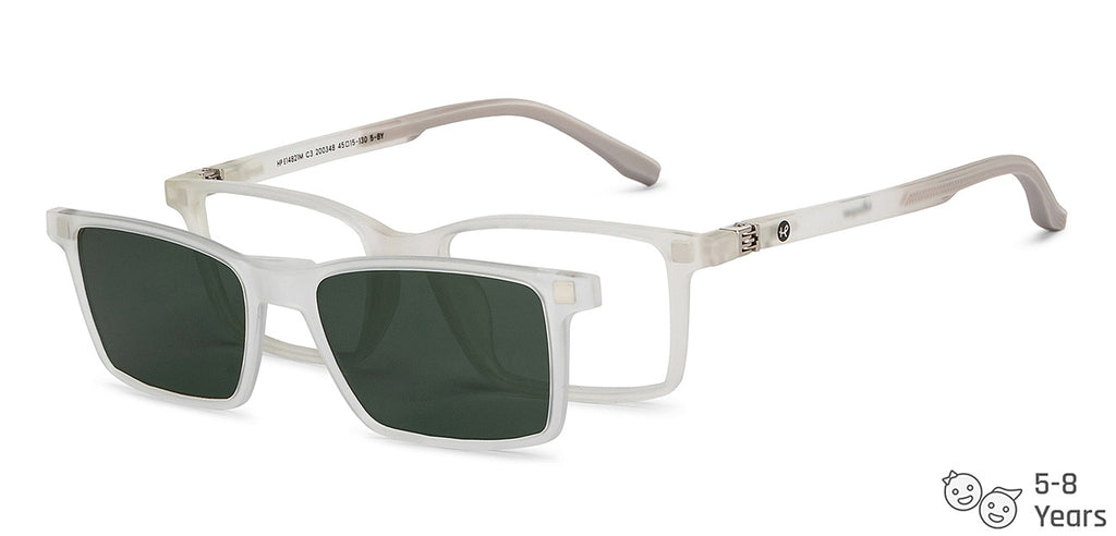 Magnetic Clip On Glasses-Frame Rectangle--EG