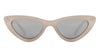 Cream Cat Eye Full Rim Women Sunglasses by Vincent Chase Online-130908